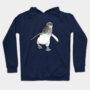 Little penguin - ink illustration Hoodie